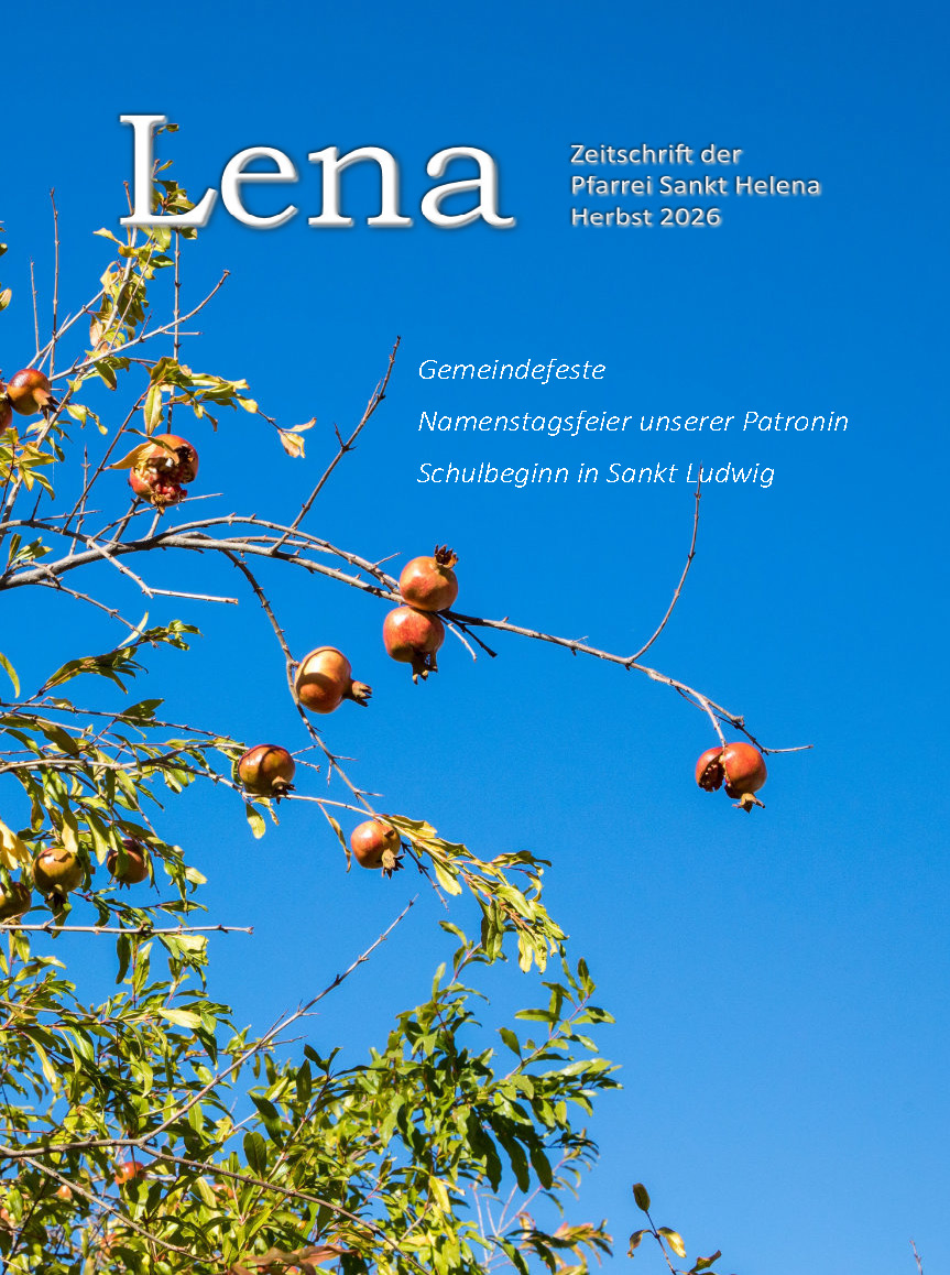 Cover der Pfarrzeitschrift LENA (Ausgabe Herbst 2026)