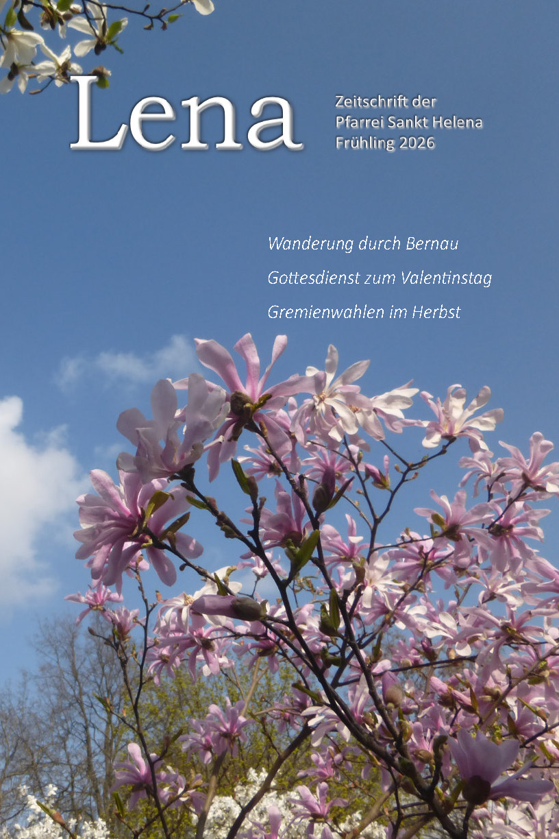 Cover der Pfarrzeitschrift LENA (Ausgabe Frühling 2026)