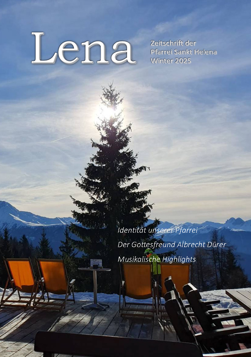 Cover der Pfarrzeitschrift LENA (Ausgabe Winter 2025)