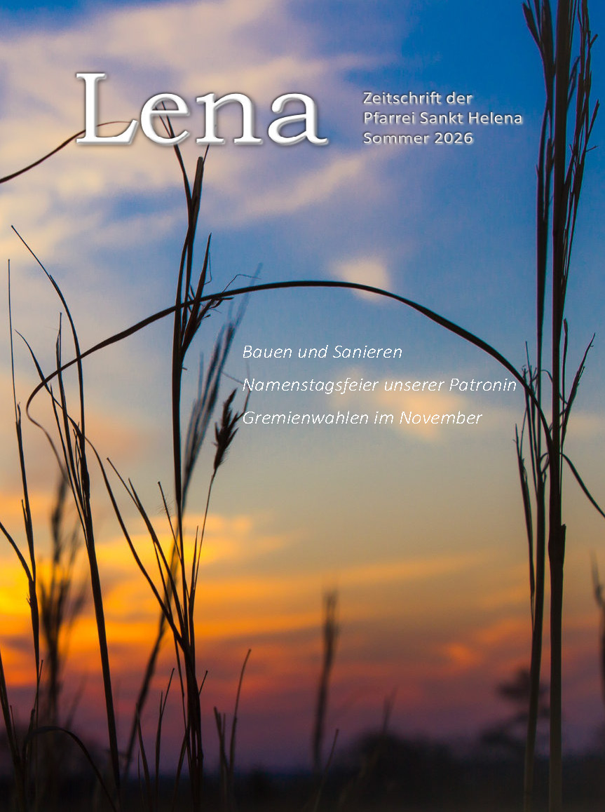 Cover der Pfarrzeitschrift LENA (Ausgabe Sommer 2026)